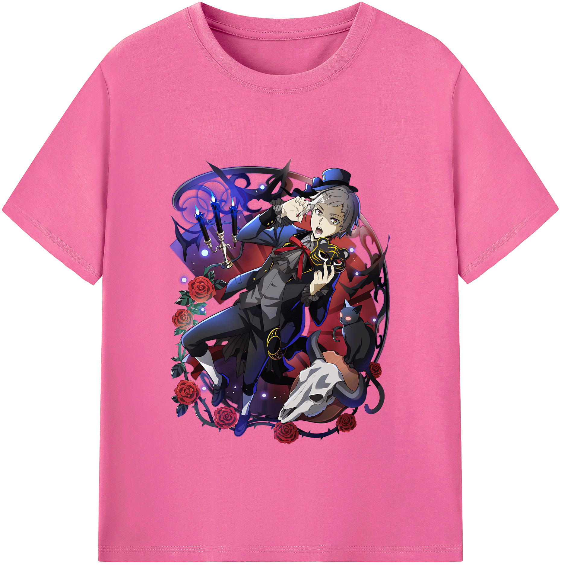 （画像用） 文豪ストレイドッグス Bungo Stray Dogs レディースカジュアルプリントTシャツ（綿100％）